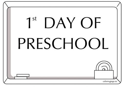 Free First Day of School Printable – Coloring Page