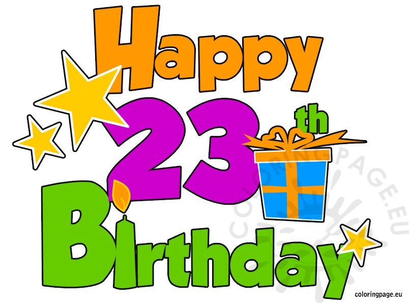 happy birthday 23
