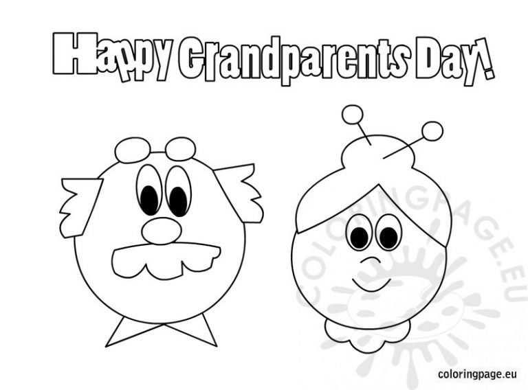 Happy Grandparents Day Free | Coloring Page