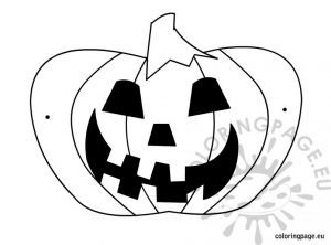 Printable pumpkin mask – Coloring Page
