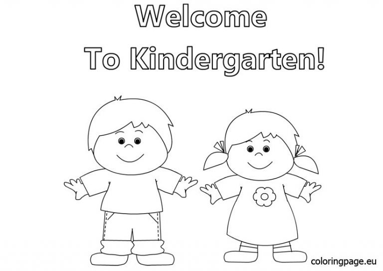 to kindergarten coloring Coloring Page