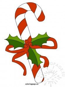 christmas  candy cane  coloring page