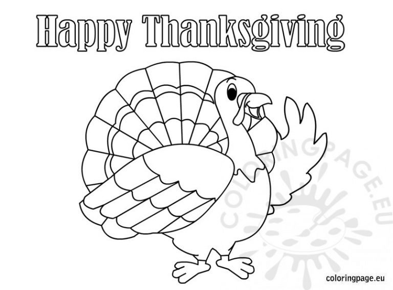 Thanksgiving Turkey | Coloring Page