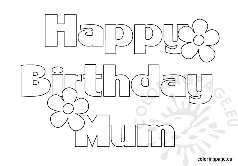 happy birthday mum