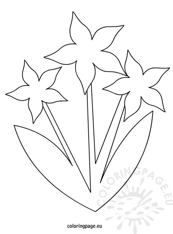 Templates For Coloring Flowers 6