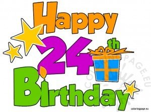 Happy 24th Birthday | Coloring Page