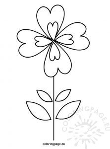Black white Flower | Coloring Page