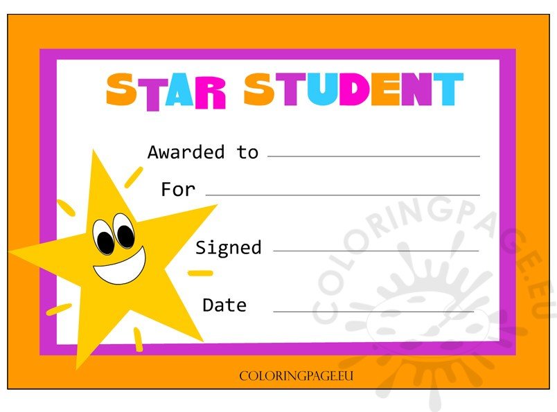 star-student-certificate