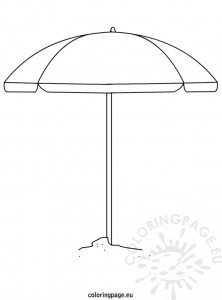 beach umbrella coloring sheet  coloring page