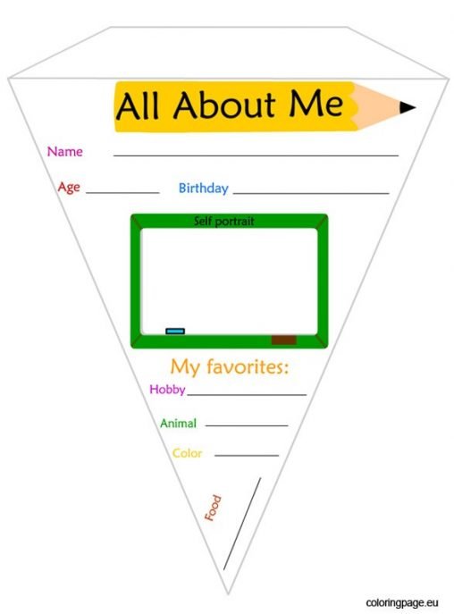 Pennant banner back to school – Coloring Page