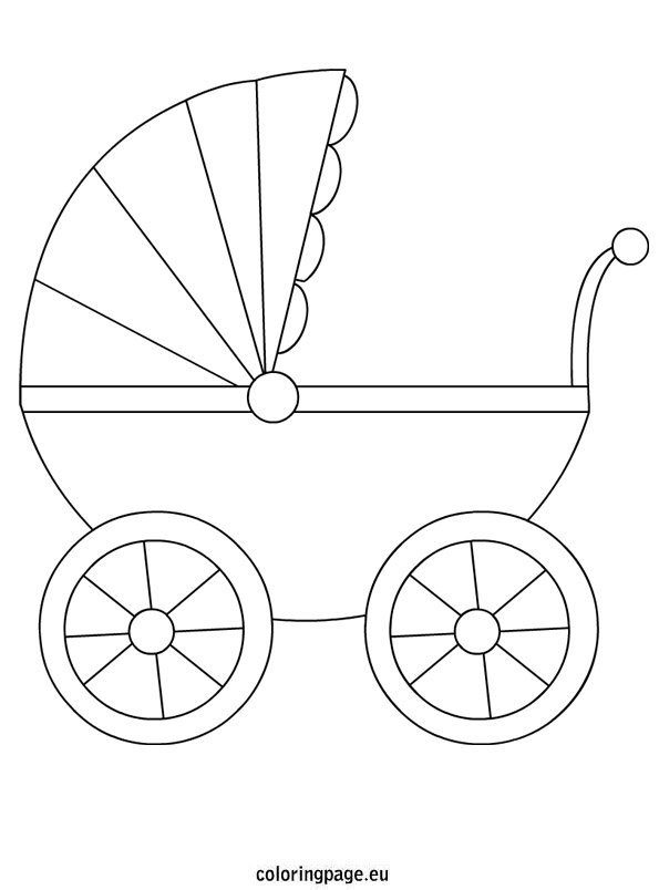 Baby Carriage Coloring Page