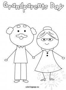 Grandparents day coloring | Coloring Page