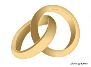 Wedding ring – Coloring Page