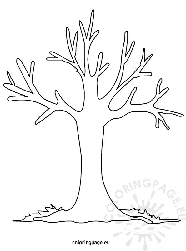 Autumn tree coloring pages printable | Coloring Page