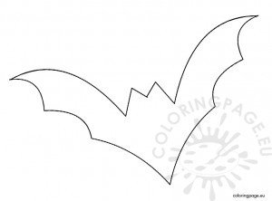 Bat Outline | Coloring Page