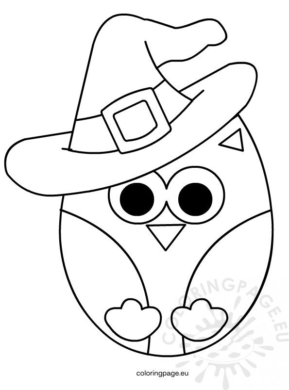 Owl Halloween – Coloring Page