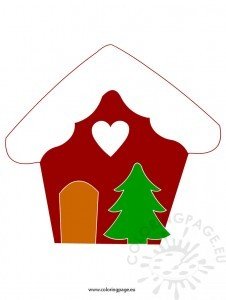 Christmas House | Coloring Page