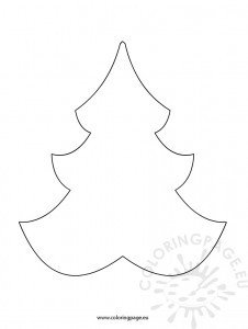 Christmas Tree shape | Coloring Page