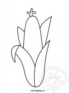 Corn Template | Coloring Page