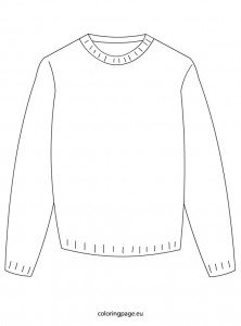 sweater – Coloring Page