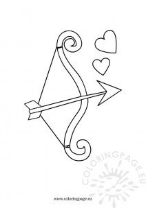 Bow and arrow | Coloring Page
