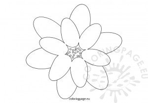 Black and white flower | Coloring Page