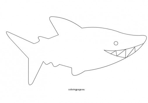 Shark template | Coloring Page
