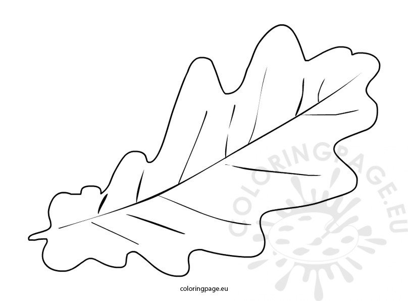 Autumn leaf coloring page | Coloring Page