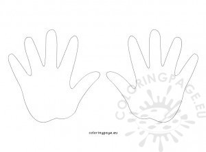 Printable Hand Template | Coloring Page