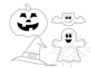 Felt Halloween Ornaments | Coloring Page