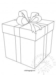 Christmas present coloring page – Coloring Page