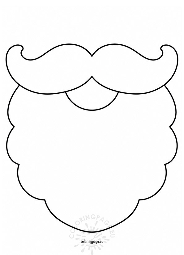 santa beard template