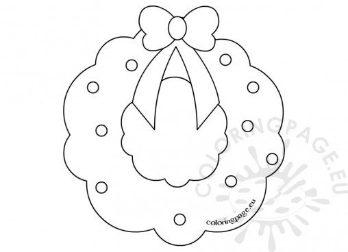 Christmas Garland template Coloring Page