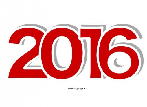 Year 2016 | Coloring Page