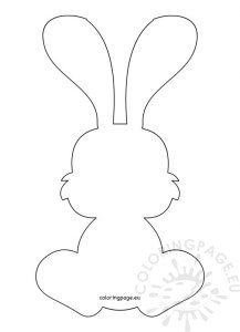 Bunny Rabbit Outline | Coloring Page