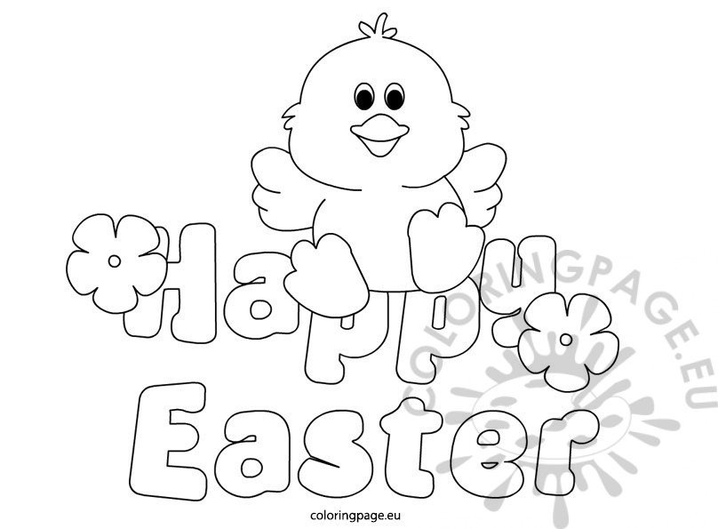 happy easter with duck