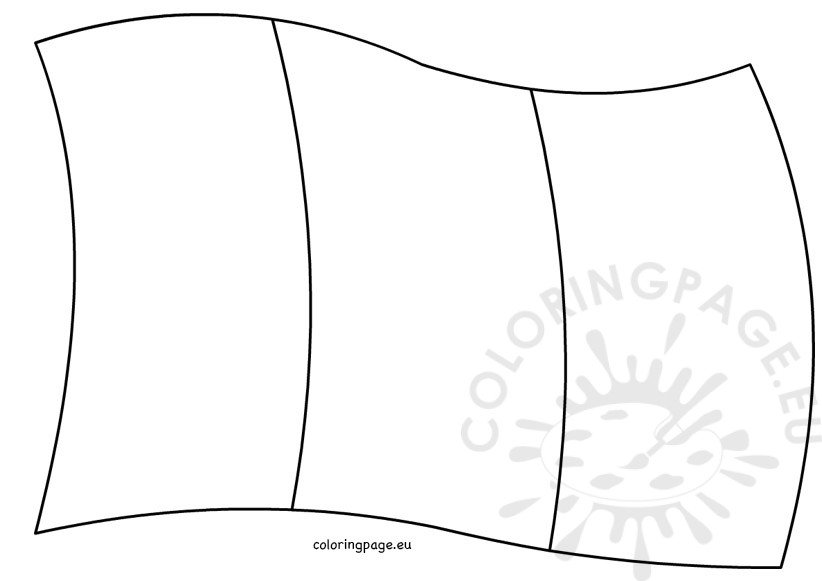 Ireland Flag Free Printable Coloring Page