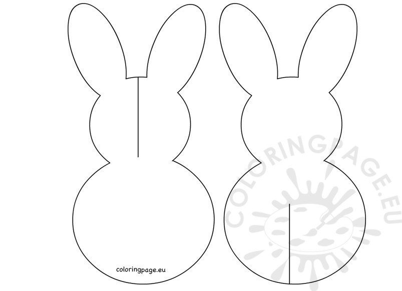 3D Paper Easter Bunny printable