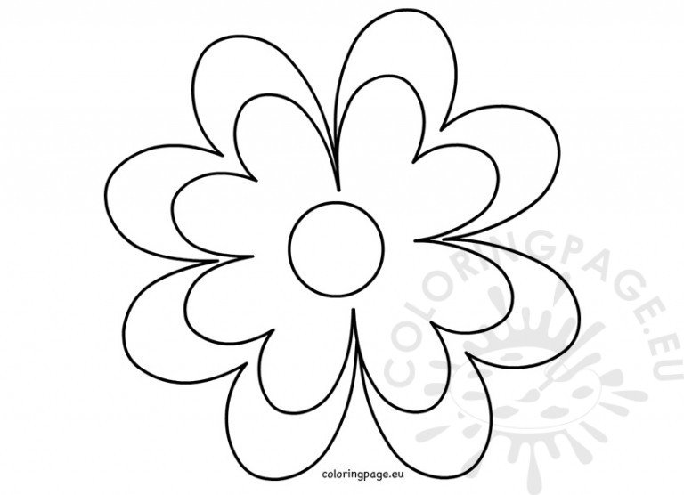 Printable Flower template crafts | Coloring Page