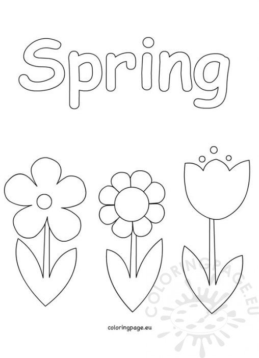 Spring Coloring Pages for Kids – Coloring Page
