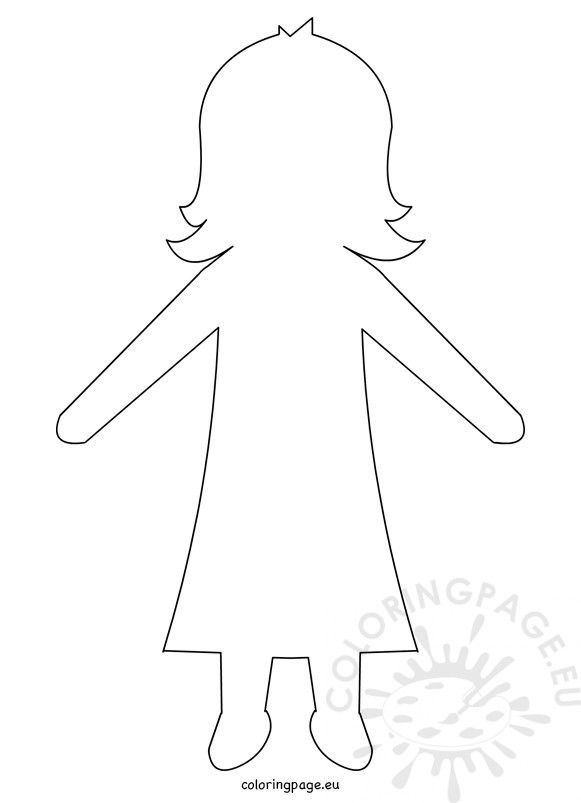  printable girl paper doll template