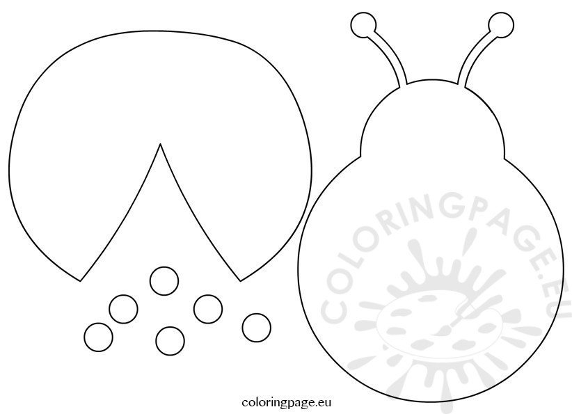 ladybug template cut outs