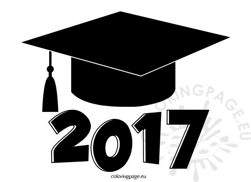 Graduation cap 2017 clip art