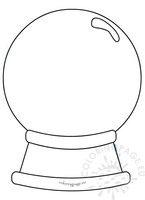 Snow Globe Template Printable