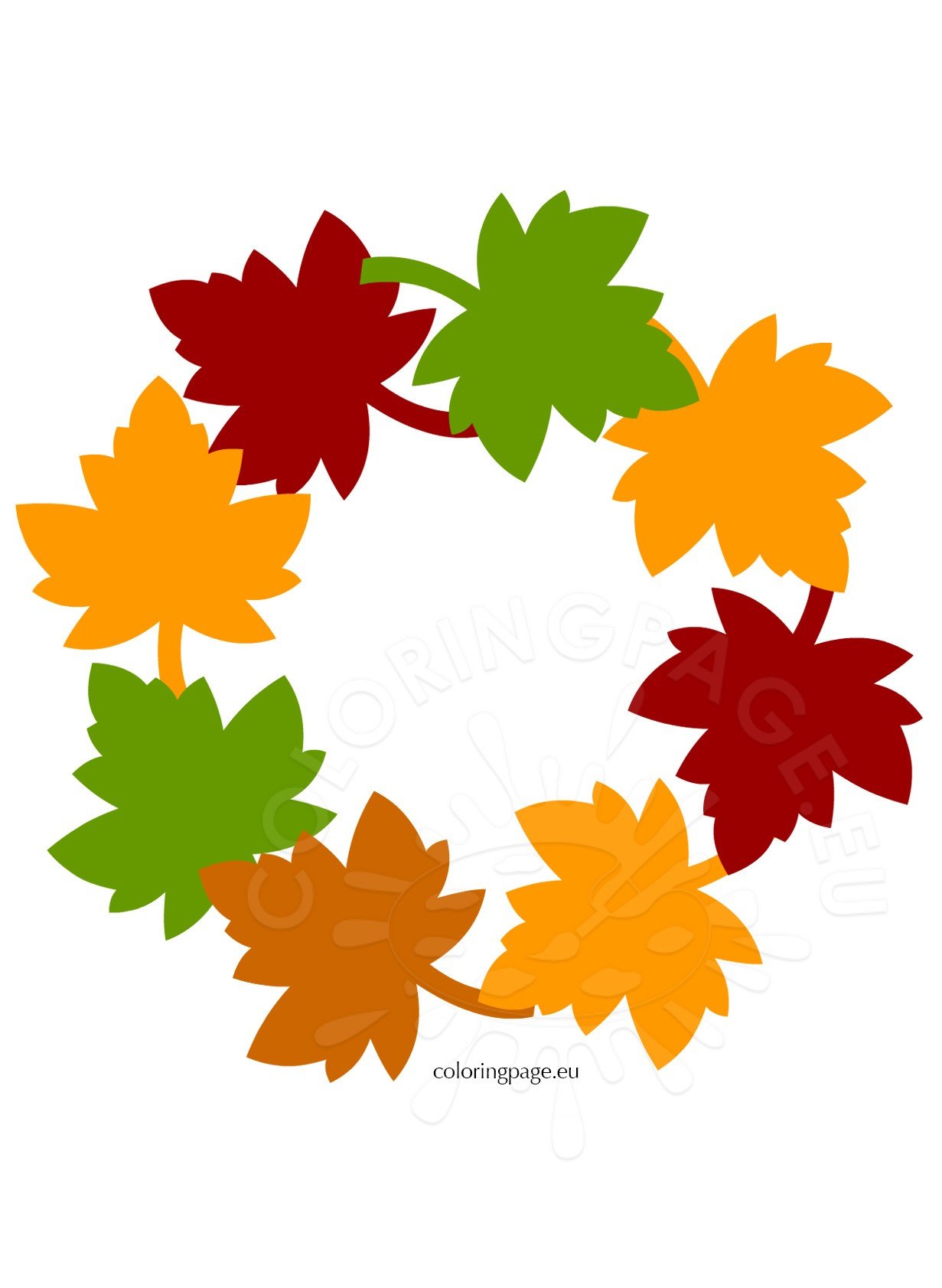 Fall Leaf Wreath Craft