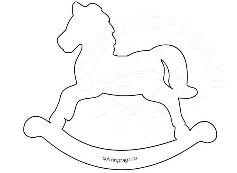 printable rocking horse template