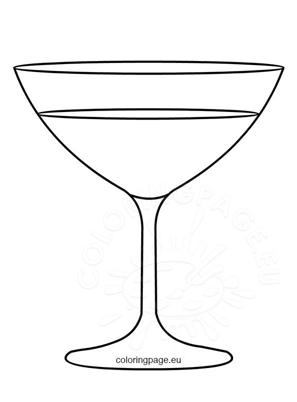 champagne glass template