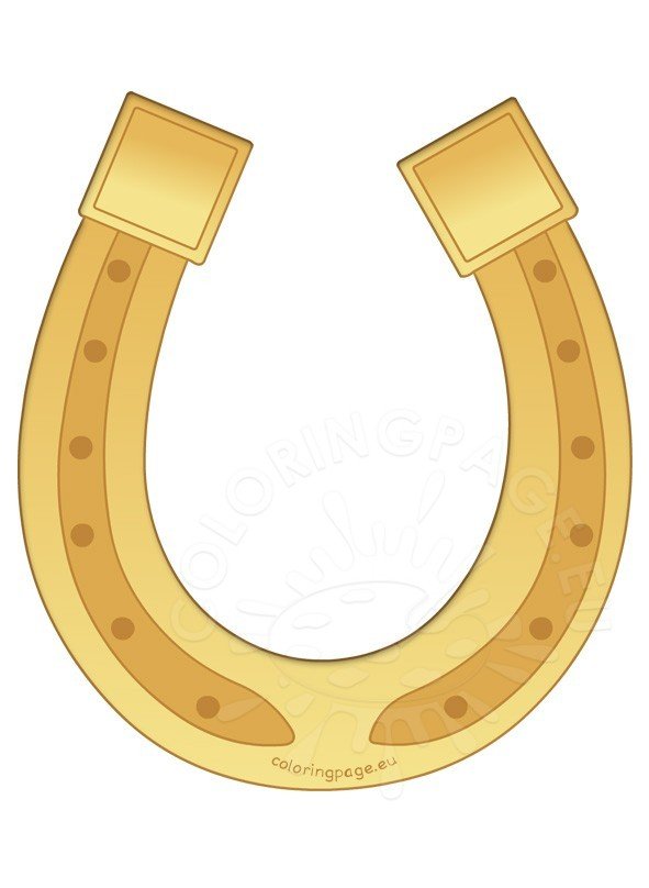 Saint Patrick's Day Gold horseshoe
