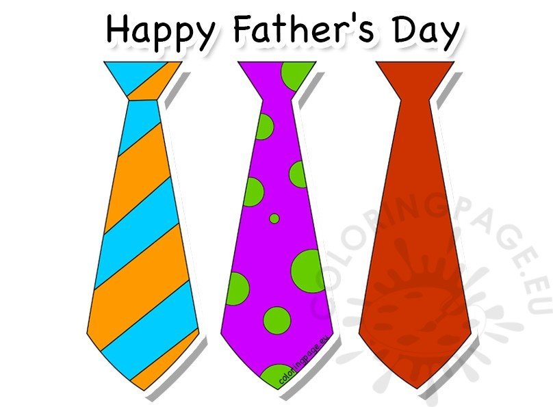 printable-fathers-day-greeting-with-ties-coloring-page