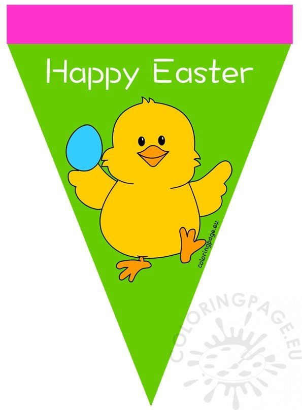 happy easter pennant banner2 1